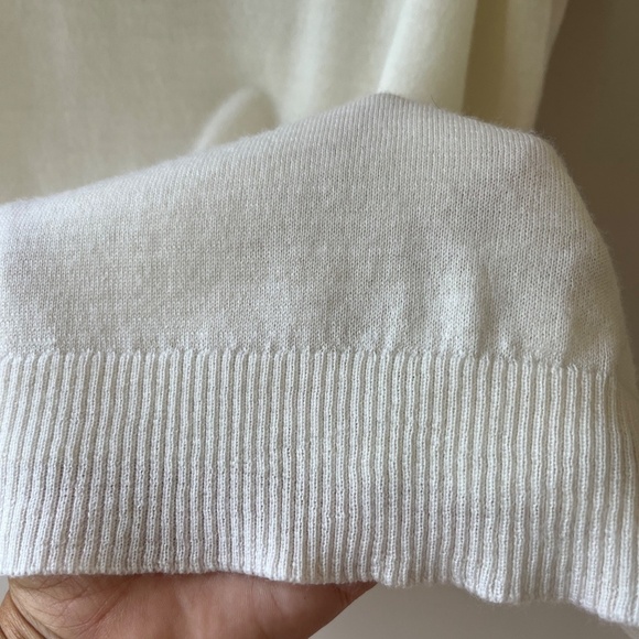 Eileen Fisher Sz XL Fine Merino Jersey Tee Semi Sheer Short Sleeve Stretch - Picture 4 of 8